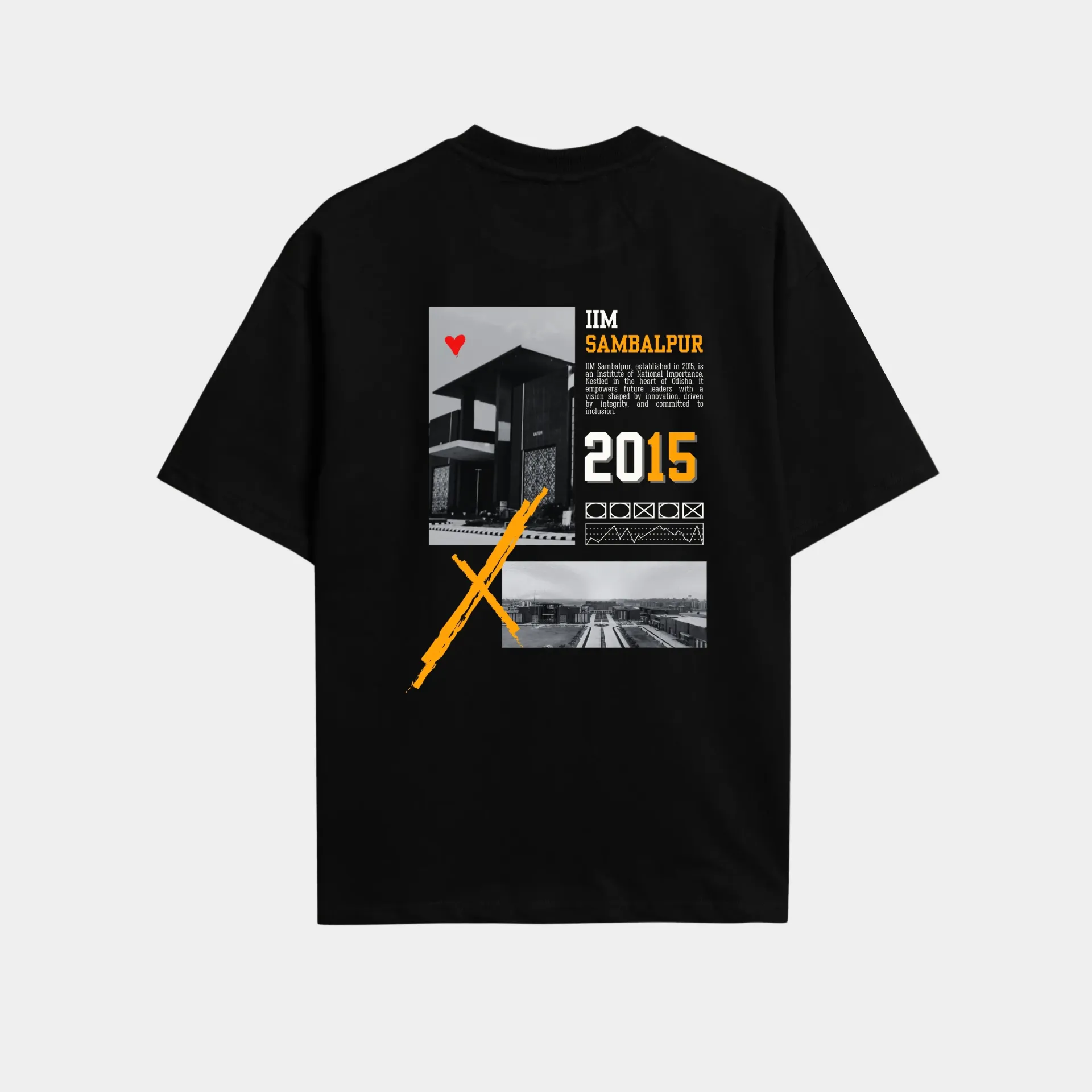 Oversized Tshirt - IIM Sambalpur (S)