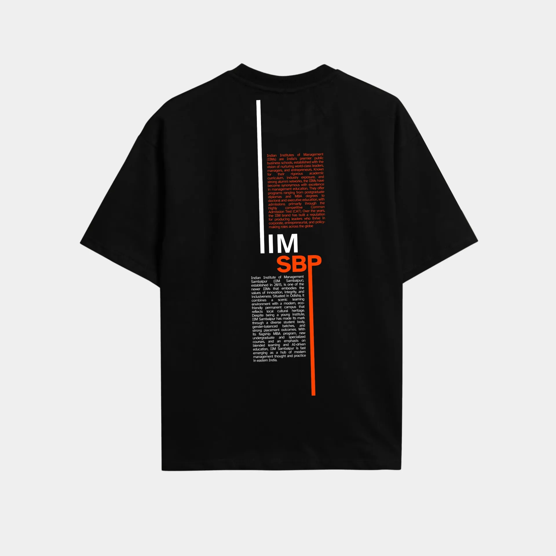 Oversized Tshirt - IIM Sambalpur